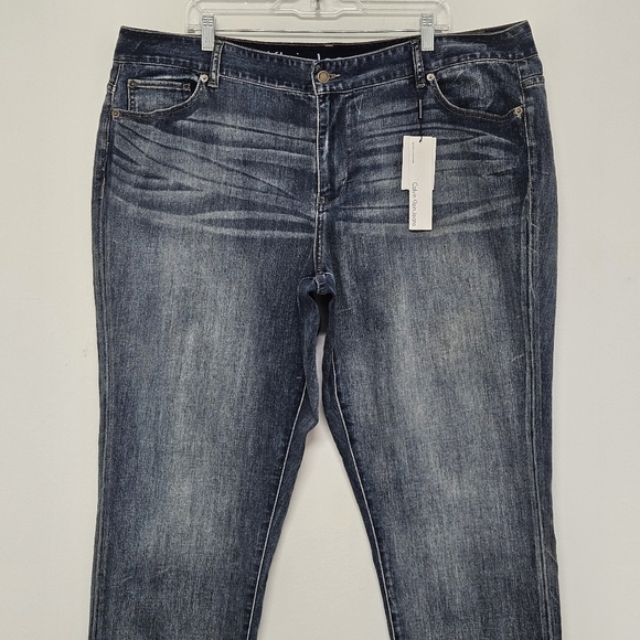 11 NWT CALVIN KLEIN SLOUCHY SKINNY JEANS WOMEN'S PLUS SIZE 20W - Picture 4 of 8